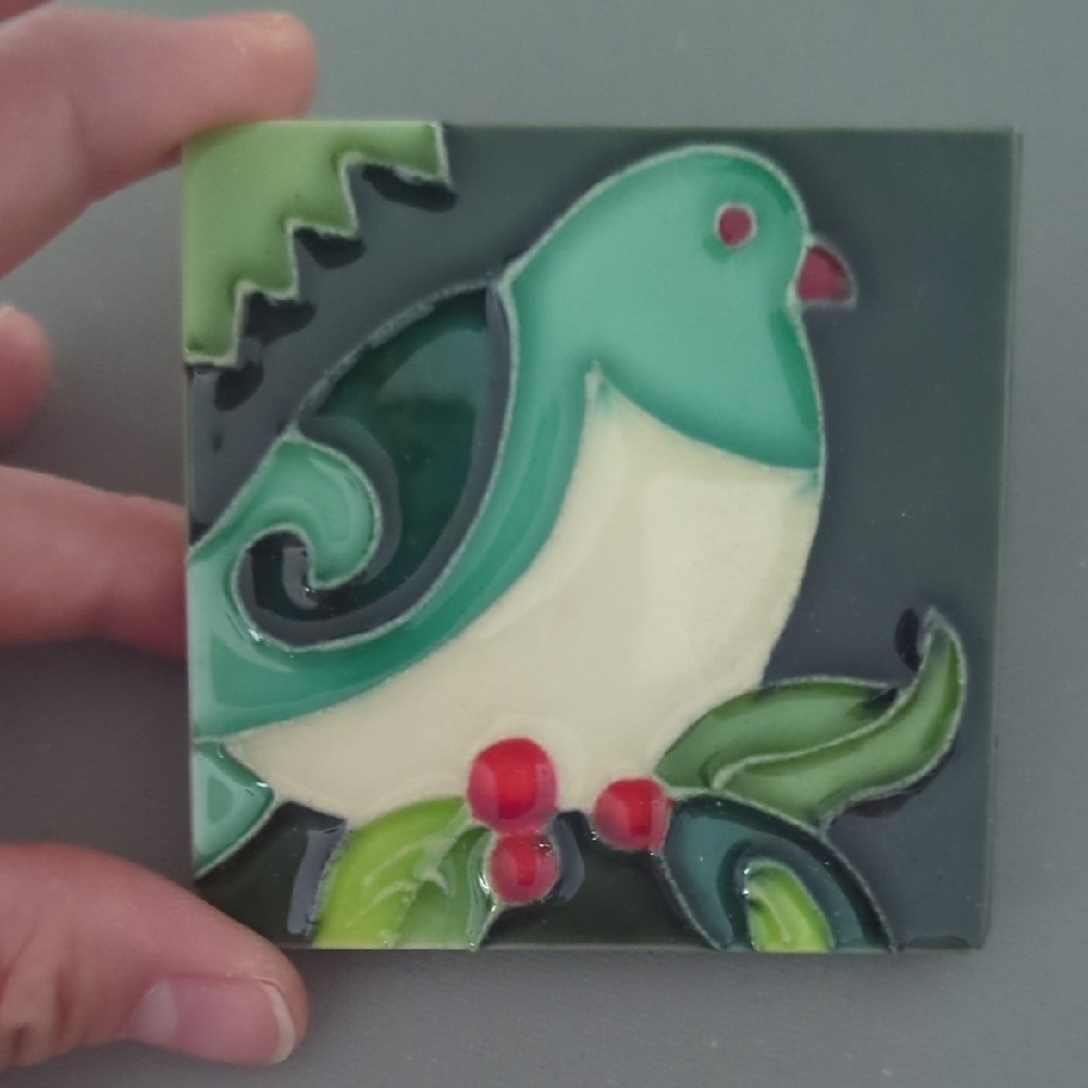 Colorful Ceramic Bird Tiles - Picture 2 of 8